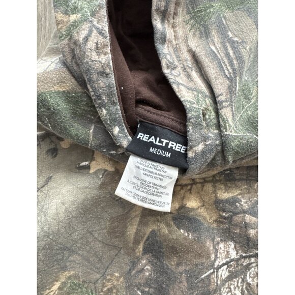 Rare Vintage Y2K Realtree Hoodie Camo Streetwear Hype Medium Paint Splatter - Picture 11 of 13